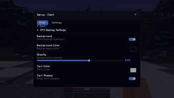mod configuration Screen