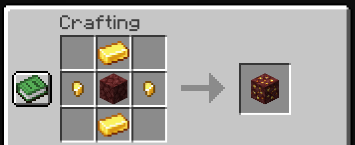 Nether Gold Ore Crafting