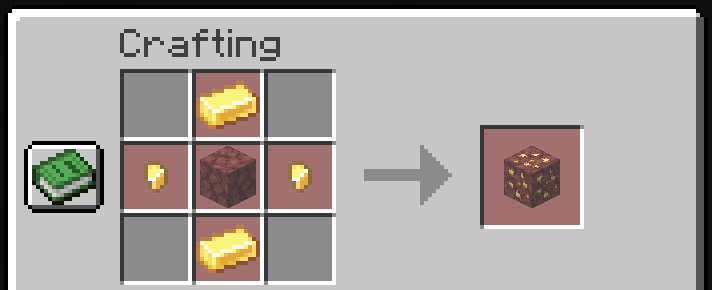 Nether Gold Ore Crafting