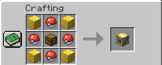 Crafting Lucky Block Cobblemon 
