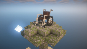 Wheelchair in Minecraft