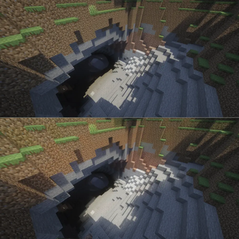 Off (top) vs. On (bottom)