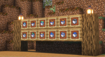 Showcase of Square Buckets on Board
