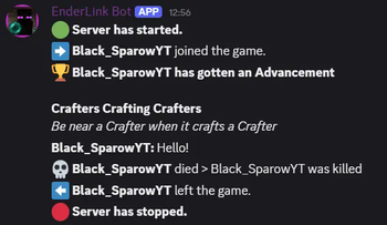 A few discord messages