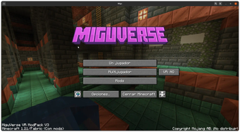 MiguVerse Main Menu