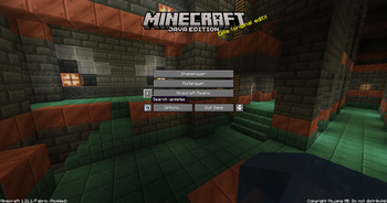 Search updates button on title screen