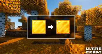 All gold items and blocks have been changed.