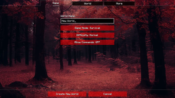 Single player menu