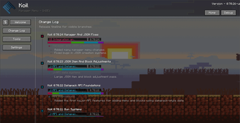 Koil Manager Menu
