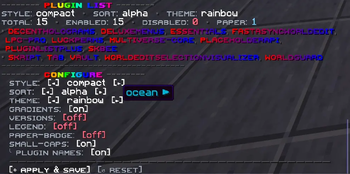 Compact rainbow config