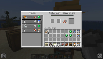 Fisherman Villager's random bucket
