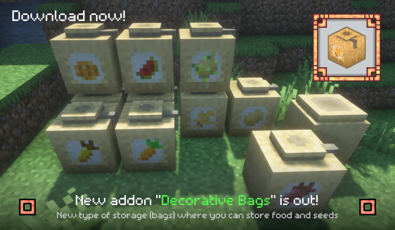 Decorative Bags addon banner