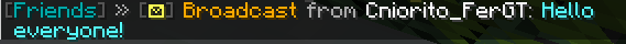 broadcast only friend receives