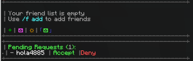 pending requests | accept or deny