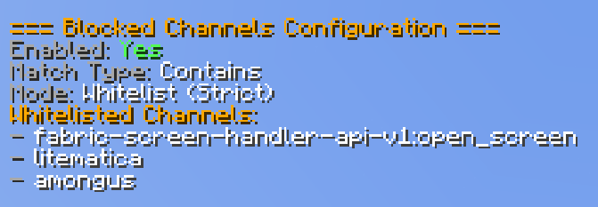 BlockedChannels command