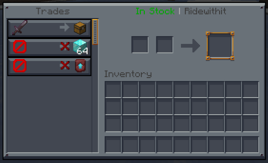 Trade Menu