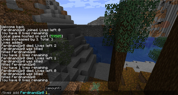 A command that adds extra lives