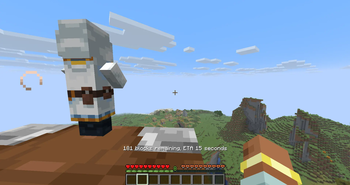 Flying to a village
