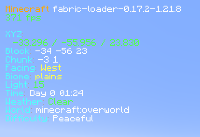 Default Left-Sided F3 (No Background)