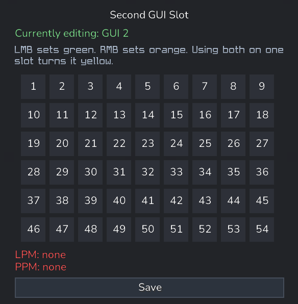 Seccond GUI Slot