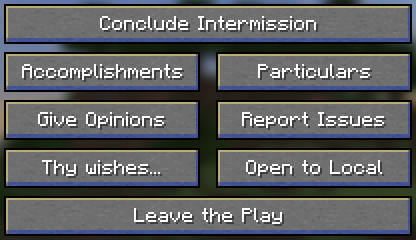 Pause Menu GUI