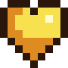 Golden Apple Points Heart