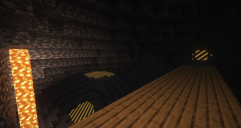 Inside a locked Mineshaft