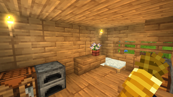 Eating a Golden Carrot on a House