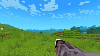 Armored hand with Netherite Armor