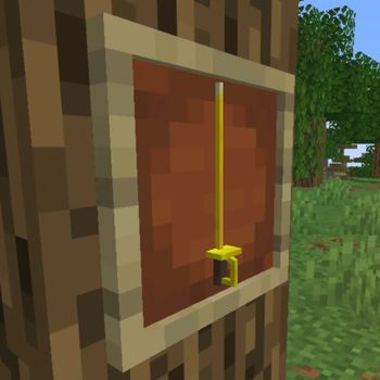 In an item frame