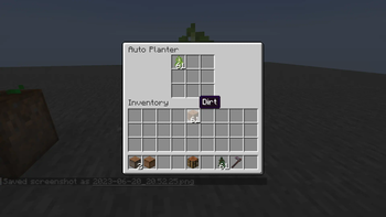 The GUI of planter