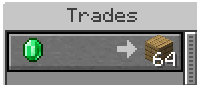 Oak Planks For Emeralds