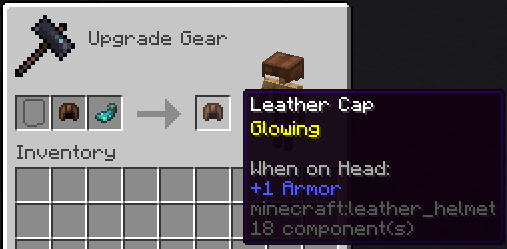 Glowing leather armor recipe