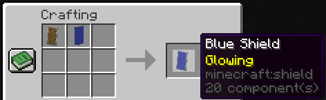 Glowing shield recipe