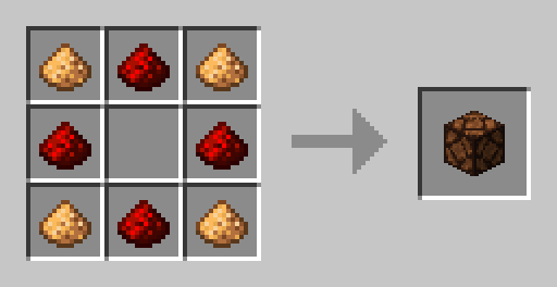 Glowstone Dust and Redstone To Redstone Lamp