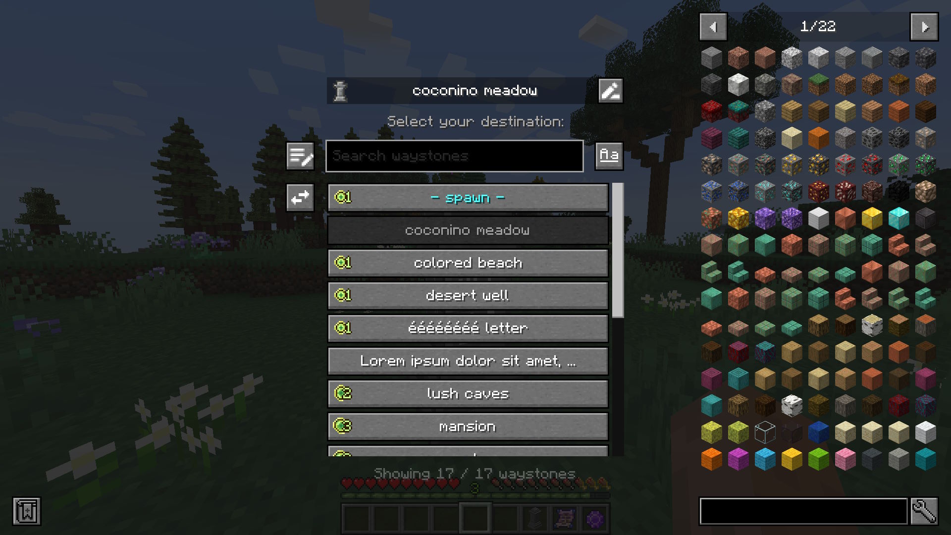 BetterWaystonesMenu - Minecraft Mod