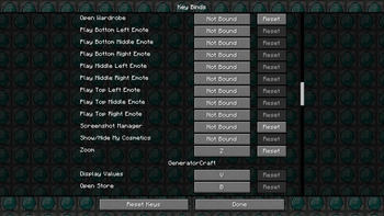 Controls Menu