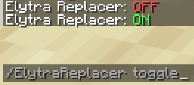 How the toggle text looks