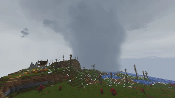 image of tornado from security camera