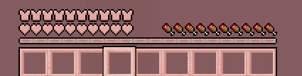 Hearts and Hotbar 2