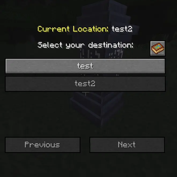 select target waystone from the atlas via this button