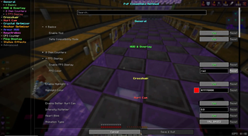new config screen 