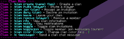 Commands