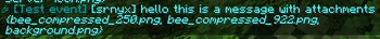 Discord event thread -> Minecraft chat