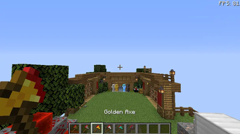 Gold axe