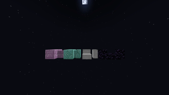 Chiseled Purpur, Prismarine, Smooth Stone Stairs, Obsidian 