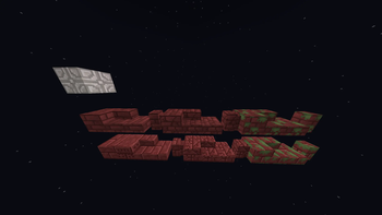 Netherrack bricks, Netherrack tiles, Chiseled calcite