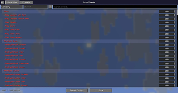 Main Screen — Full Sound List