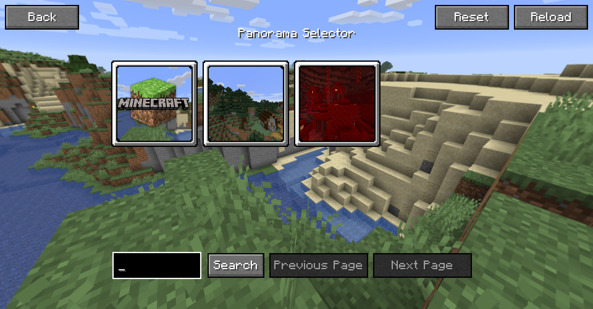 1.17 Panorama Minecraft Texture Pack