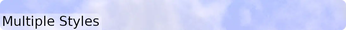 Multiple Styles Banner
